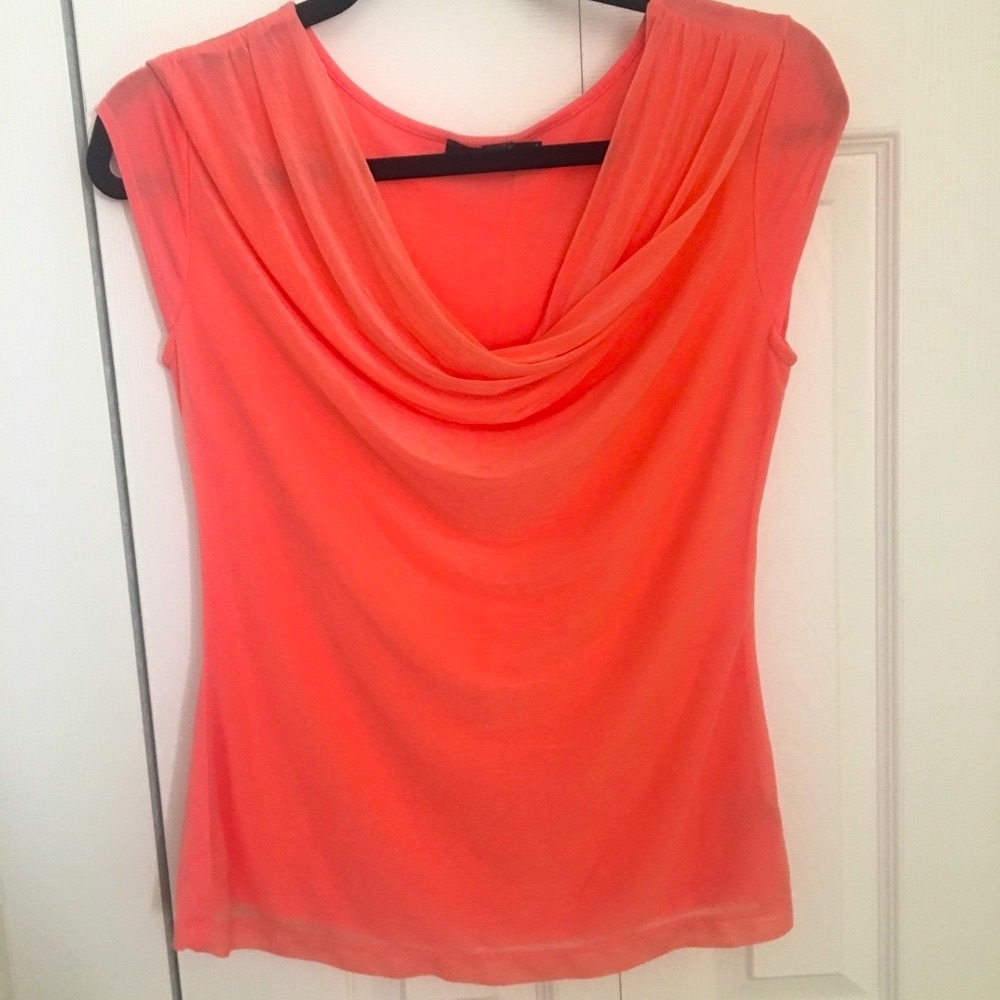 The Limited peach coral top blouse size S NWOT